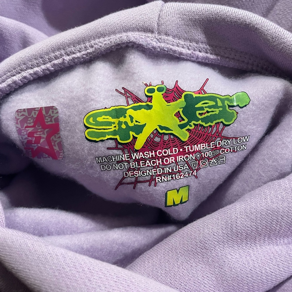 Purple Acai Sp5der Hoodie - Picture 3 of 3